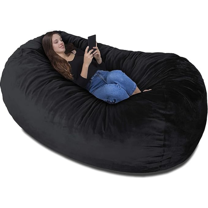 Europe's Largest Bean Bag - Giant 1,500 L Memory Foam Filling with Washable Cuddly Cover