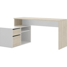 HOMEKIT Reversible Desk, Wood, Natural, 139 x 92 x 75 cm