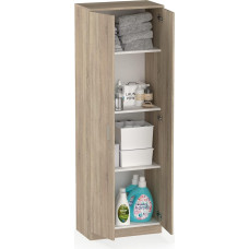 Muebles Pitarch Multifunctional cabinet with 2 doors for cleaning, kitchens, galleries, 4 compartments, 2 adjustable shelves, 180 x 60 x 35 cm (height x width x depth), oak Cambrian, Tibet collection