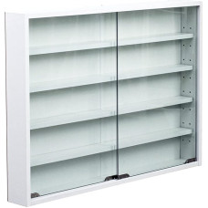 Shally Dogan Wooden Display Cabinet, White, 80 x 60 x 10 cm