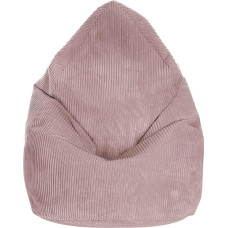 DreamRoots Bean Bag for Children, 80 x 80 x 120 cm, Cord Bean Bag Chair with Filling, Backrest and Cover, for Girls and Boys