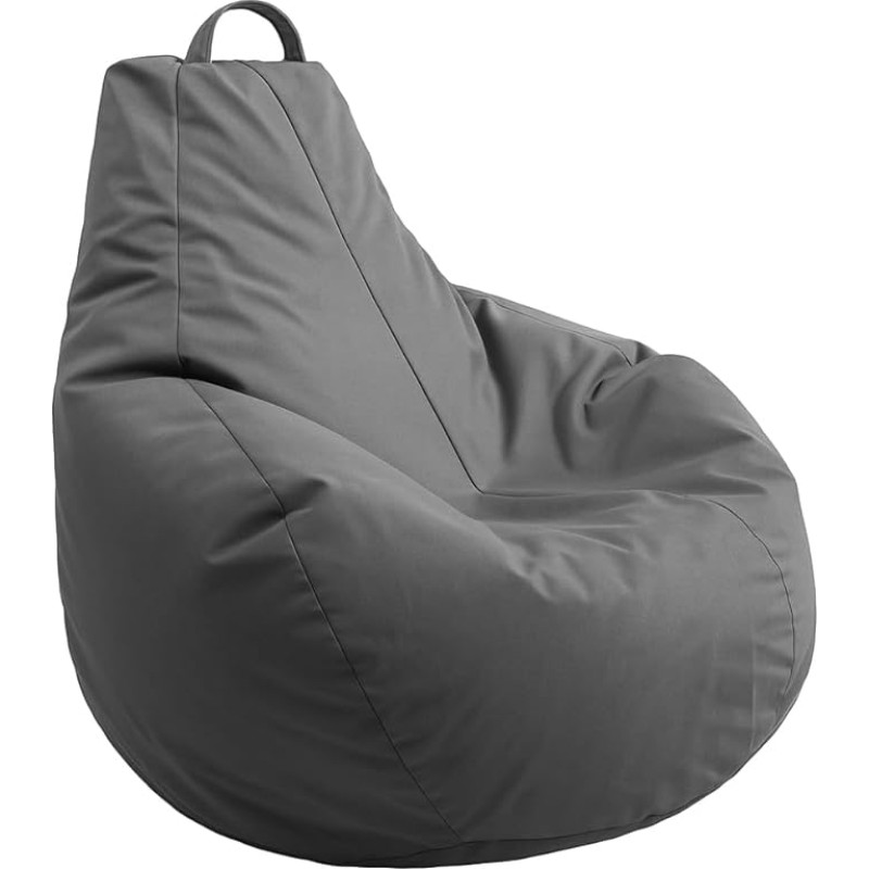 AD.CON Outdoor & Indoor Gamer Bean Bag with Eco Filling Puff Relaxing Chair Seat Cushion Floor Cushion Bean Bag 225 L Grey