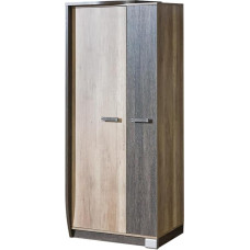 MINIO go for it - Romeo Wardrobe 80 cm Left, Wardrobe with 2 Doors, Wardrobe with 2 Shelves, Living Room Cabinet with 1 Hanging Rail, Wardrobes, Furniture Set - Arusha/Canyon Oak