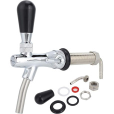 Beer Tap, G5/8 Inch Thread, Long Shank, Adjustable Barrel Beer Faucet, Dispenser, Wine Tools, Home Accessories