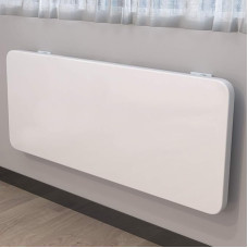 Klappbarer Tisch zur Wandmontage, platzsparender Holzschreibtisch für Zuhause, Büro, Küche, Esszimmer, Bar, Balkon, stilvolle weiße Oberfläche für Schreiben und Laptop