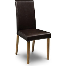Julian Bowen Hudson Dining Chairs, Set of 2, Brown