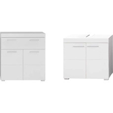 trendteam Amanda smart living Bathroom Dresser, 37 x 79 x 31 cm in Body with Lots of Storage Space