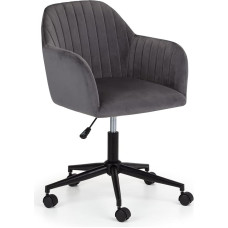 Julian Bowen Kahlo Office Swivel Chair Velvet Grey/Black