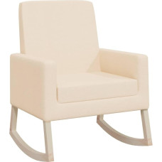 vidaXL Rocking Chair Cream Fabric