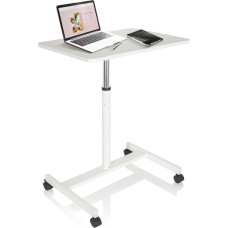 hjh OFFICE VM-SU 802112 Standing Table Laptop Stand 70 x 48 cm White Height Adjustable up to 114 cm