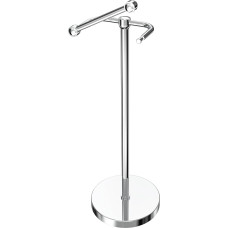 WZRUA Rechargeable Cosmetic Mirror Wall Mounted, 1X/10X Makeup Mirror Wall Mounted, 3 Colour Modes Touchscreen Illuminated Makeup Mirror, 360° Swivelling Extendable Bathroom Mirror (Chrome-Plated)