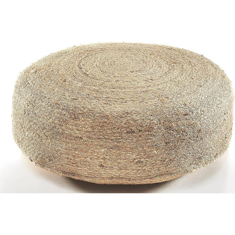 Kobolo Sitting Pouf Floor Stool Soul Jute with Cotton Filling