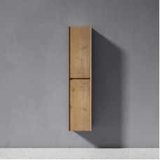 doporro Side Cupboard Bathroom Cabinet Narrow Tall Bathroom Hanging Shelf Width Approx. 35 x 30 x 160 cm Midi Cabinet in Core Oak Rimo