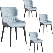 UNYQBFKM Modernes Wohnzimmer, 4er-Set, Moderne Küche, Apartment, Loungecounter, Dininghairs, Leder, hohe Rückenlehne, gepolsterter weicher Sitz, Dininghair, Dininghairs