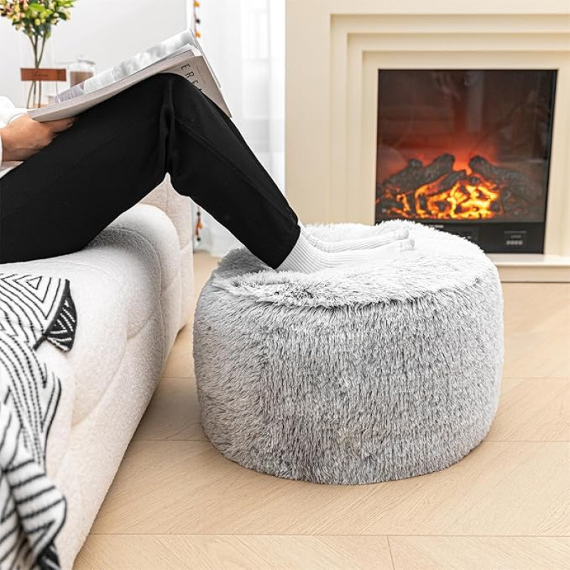 Unfilled Stool Ottoman Handmade Storage Solution Floor Pouf Footrest Cushion 20