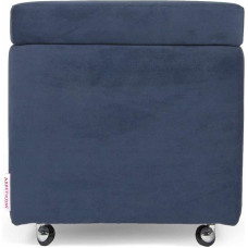 ARKETICOM Arketicoom Panda Swing Faux Leather Bean Bag with Wheels for Living Room, Blue, 84 x 42 x 42 cm