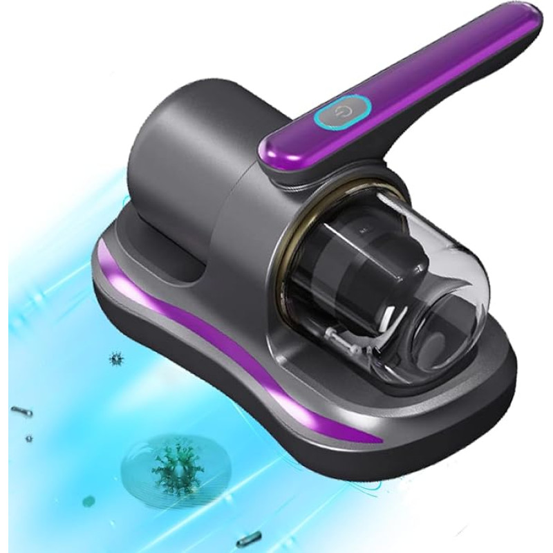 Kamanan Mite tolmuimeja 100 W madratsi puhastaja Mite tolmuimeja madratsitele, Mite tolmuimeja, voodi madratsi tolmuimeja UV-valgusega ja püsiva tolmukonteineriga madratsitele, diivanile,