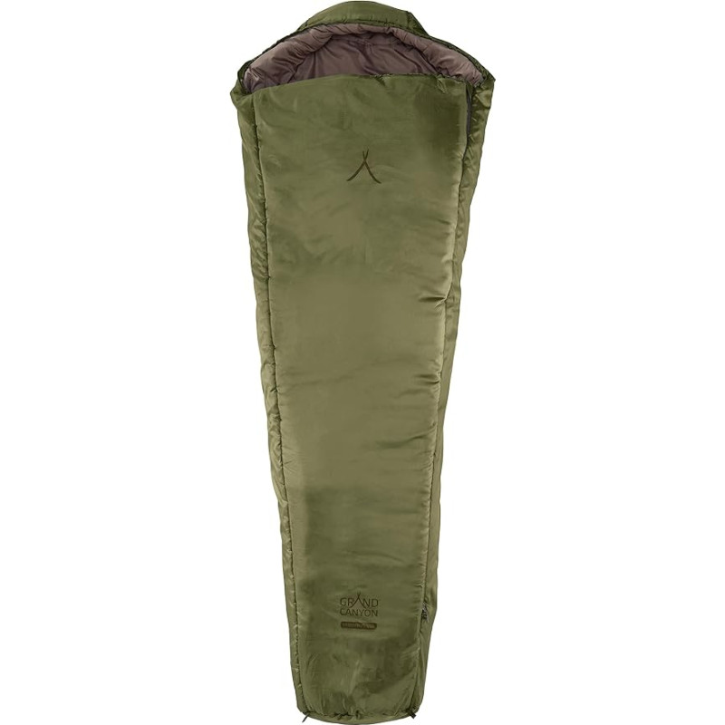GRAND CANYON Fairbanks 205 Soe mumpsi magamiskott 4 aastaajale, piir -4°, suurus XL, sünteetilisest kiust täidis, veekindel tagakülg, pehme ja mugav telkimiseks, matkamiseks, väljas, festivaliks.