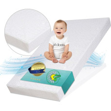 Väga heade tervise- ja keskkonnaomadustega Best For Kids külma vahuga madrats - 70 x 140 x 10 cm või 60 x 120 x 10 cm - 100% Öko-Tex ja TÜV-sertifitseeritud 60x120