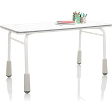 hjh OFFICE Kid GRO T 653753 Laste töölaud reguleeritava kõrgusega 120 x 60 cm Valge / Hall
