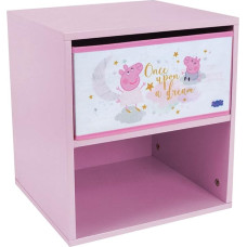 Fun House Enfant 713497 Peppa Pig Bedside Table with Drawer H 36 x W 33 x D 30 cm White