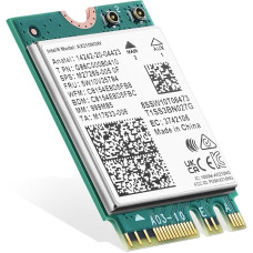 Binardat WiFi 6E Card M.2 AX210NGW WiFi Network Adapter, Intel AX210 Chip Bluetooth 5.3, 5400Mbps Tri-Band 2.4GHz/5GHz/6GHz OFDMA & MU-MIMO for Laptop Windows 10/11