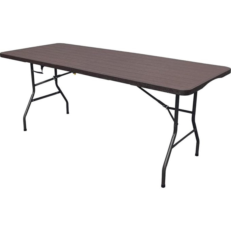 WERKA PRO Folding Table Wood Effect 180 x 74 x 74 cm