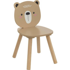 Atmosphera Children's Chair Teddy Bear Soft Natural Wood