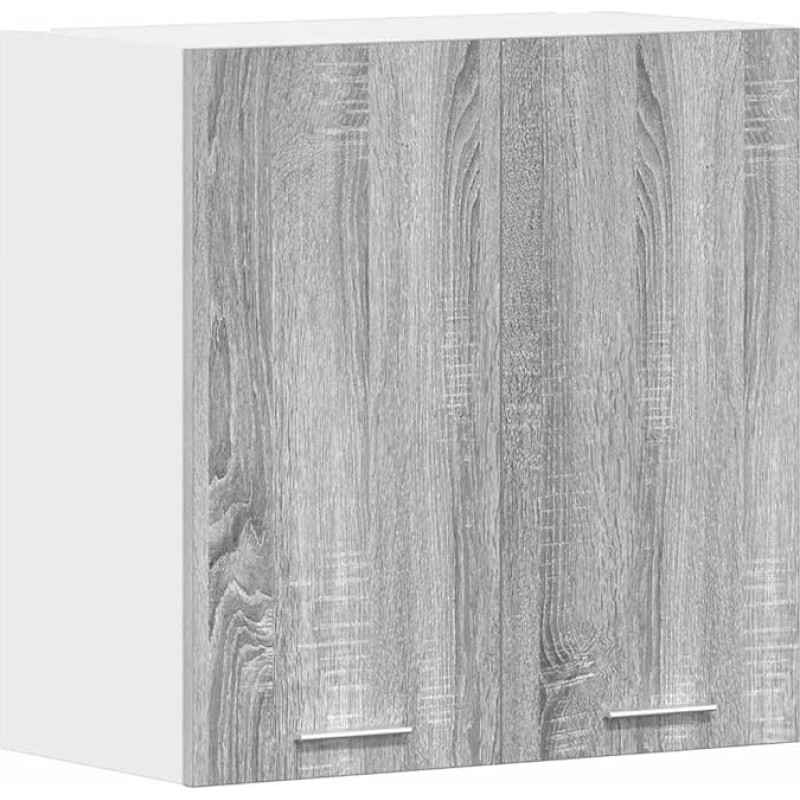 vidaXL Lyon Wall Cabinet Grey Sonoma 60 x 31 x 60 cm Wood Composite