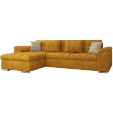 Mirjan24 Diana Corner Sofa, Corner Couch with Bed Box and Sleep Function, Elegant Couch, Upholstered Corner Sofa, Couch Set, Sofa Bed, Sofa Bed (Wave 05 + Wave 02, Corner Sofa Left)
