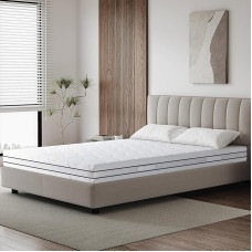 EGO HOME Mattress 100 x 200 cm High 16 cm Hardness H2/H3 7-Zone Cold Foam Mattress with Gel Memory Foam, Oeko-Tex Certified, Rolled Mattress Point Elastic with Soft Cover, Cloud-Like Feel