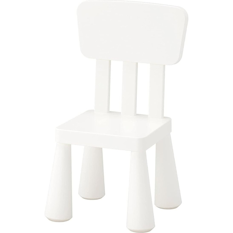 Ikea Mammut Kids Indoor and Outdoor Chair, White, 1 Piece