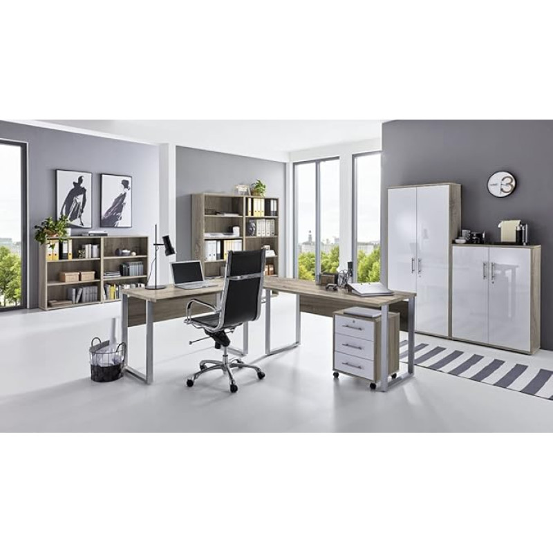 moebel-dich-auf.de Tabor Pro 6 study in various colours (Sonoma oak / white high gloss)