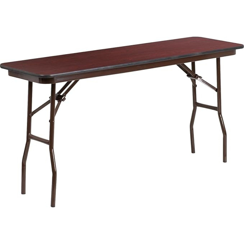 Flash Furniture Folding Training Table Mahogany Melamine 1.52m 18