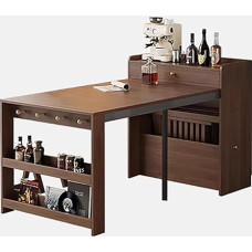 BAYTEWJX Zusammenklappbarer Esstisch,Klappbarer Küchentisch Vielseitiger Tisch,Holzklapptisch,für Wohnzimmer Restaurant und Büro.(Original Wood)