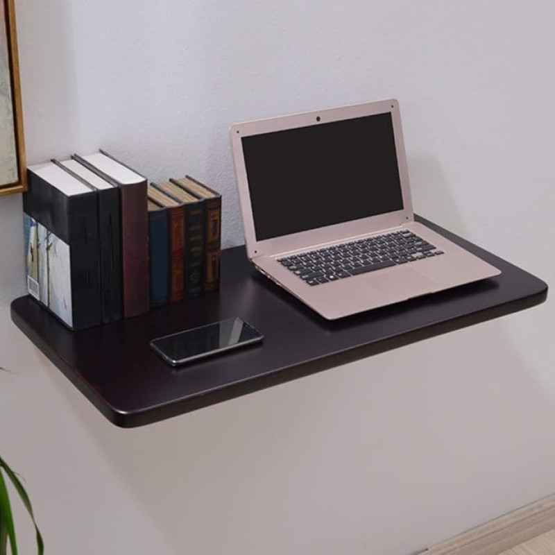 Wandmontierter Klapptisch Ausziehbar Holz Küche Esstisch Schreibtisch Platzsparend Mehrzweck Frühstück/Bürotisch Kompakter Wandtisch für kleine Räume