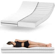 Mister Sandman Cold Foam Mattress 160 x 200 cm, Mattress with 7 Zone Technology, 18 cm High, Hardness H2 & H3, Allergy-Friendly, for Any Sleeping Position, Shipped as a Rolled Mattress