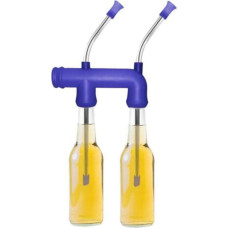 Beer Snorkel Beer Snorkel Beer Taper Party Dispenser Beer Dispenser Double Beer Snorkel Beer Dispenser Double Snorkel Drink Dispenser for Parties Birthdays Christmas New Year Party (Blue)