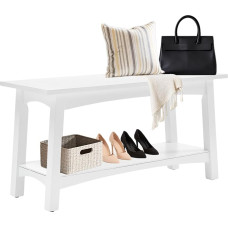 Alaterre Furniture Coventry Storage Bench, White