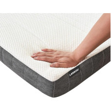 2-in-1 Hardness Levels H2 & H3 Gel Topper 5 cm Height Öko-Tex® Certified Memory Foam Mattress Protector, Box Spring Beds Against Back Pain Removable and Washable Cover 100 Nights Risk-free Test