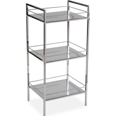 Versa Hannover Furniture for the Bathroom with 3 Compartments Dimensions (H x L x W) 84 x 31 x 19 cm, Steel, Colour: Silver