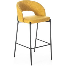 Mondo Viro Alan Upholstered Fabric High Stool Set with Footrest 52 x 50 cm 98 h (6, Yellow)
