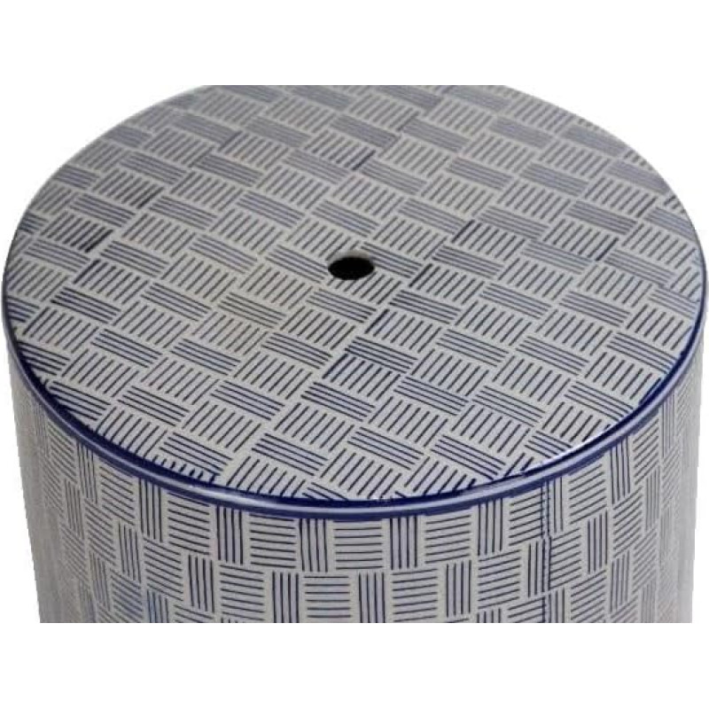 Fine Asianliving Ceramic Garden Stool Chinese Porcelain D 33 x H 46 cm China Ceramic Garden Stool Porcelain Glazed Ceramic Stool Chinese Stool Drum Garden Stool