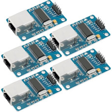 AZDelivery 5 x ENC28J60 Ethernet Shield LAN võrgumoodul, mis ühildub Arduino'ga Koos e-raamatuga!