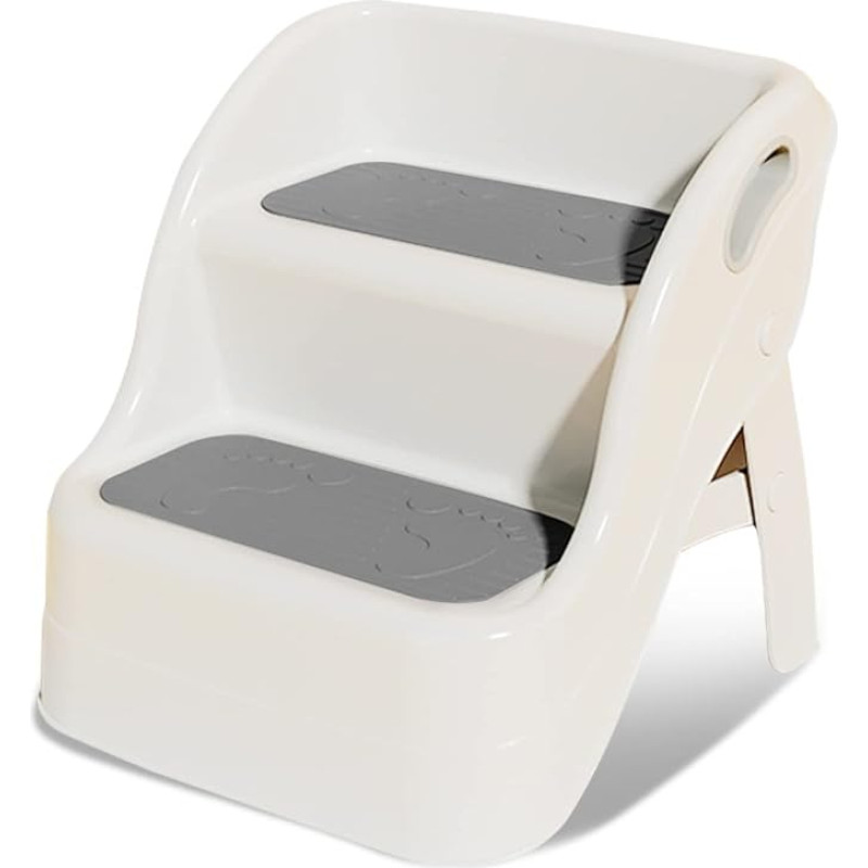 Balakaka laste astmetool, kallutatav kaitse, õppetorn alates 1 aastast, 2-tasemeline laste käepidemetega, kokkupandav, libisemisvastane tualett-tool, redel, 28 cm, vannituppa, elutuppa, kööki