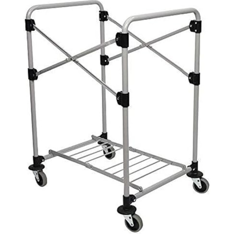 Rubbermaid Commercial Products 1871643 XCart kokkupandav käru raam, 150 liitrit, hall