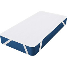 Molton Mattress Protector, 100 x 200 cm, Made from 100% Cotton, Breathable, Comfortable Mattress Topper