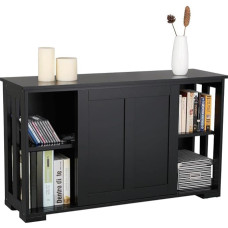 Yaheetech Kitchen Cabinet Storage Cabinet with Storage Space and Sliding Doors Console Table Sideboard Wooden Kitchen Chest of Drawers Freestanding Cabinet Buffet Cabinet Side Cabinet Kitchen