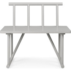 Tenzo 4030-912 Grain Designer Bench Wood Grey Stained 42 x 84 x 77 cm