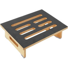 Solid Wooden Step Stool - Non-Slip Footstool & Stool for Kitchen and Bathroom - Wooden Stool for Children and Seniors - Environmentally Friendly Toilet Stool, 39.8 x 32 x 8.8 cm, Easy to Clean